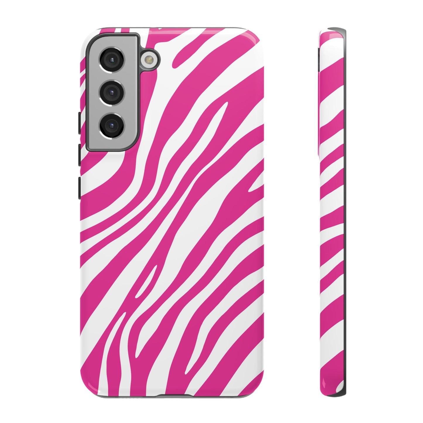Modern Hot Pink Zebra Print Phone Case