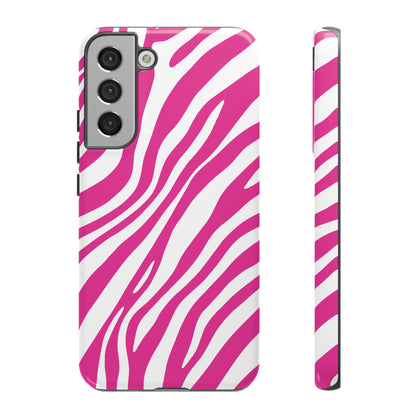 Modern Hot Pink Zebra Print Phone Case