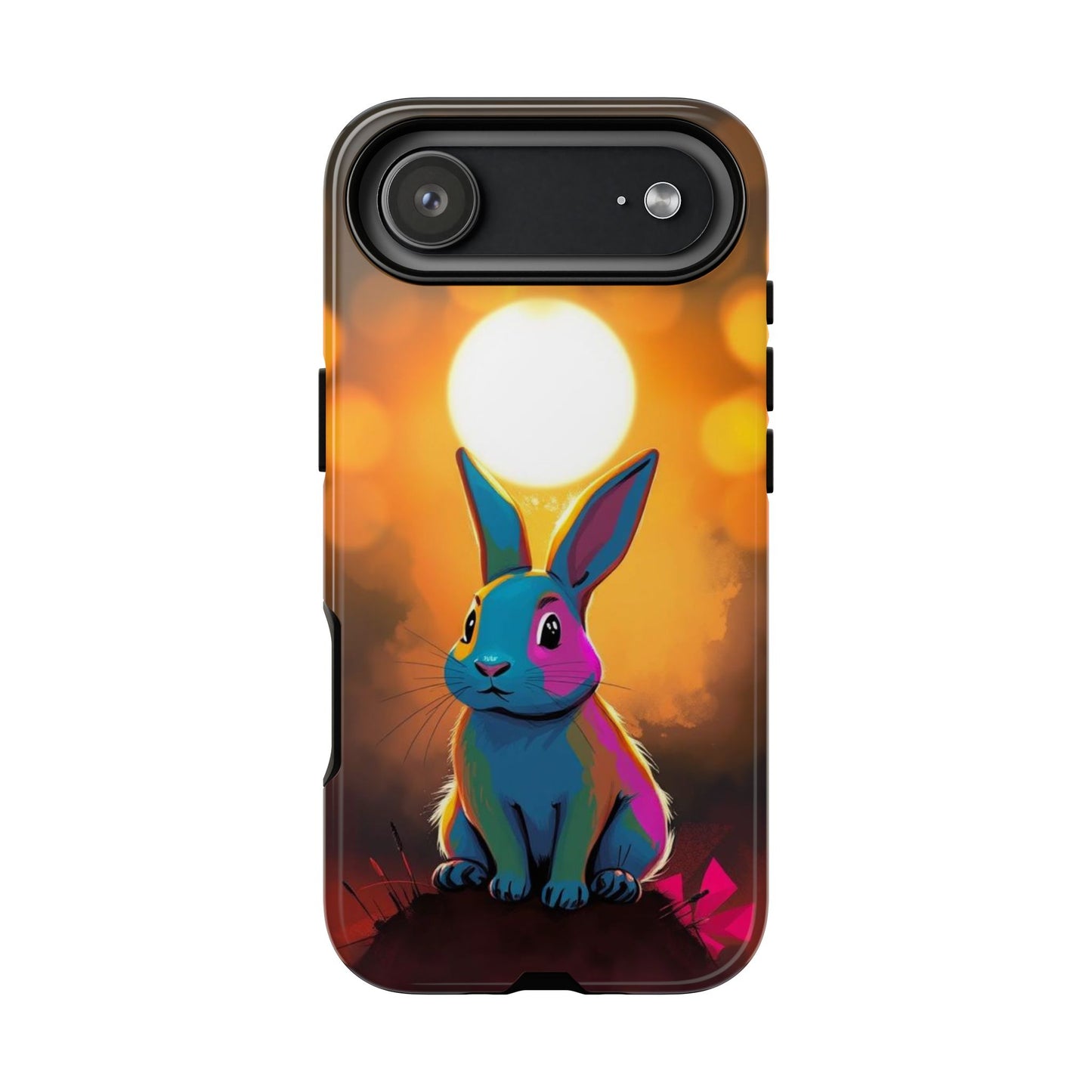 iPhone 17 Air / Glossy Phone Case - Pop Art Rabbit Design Phone Case
