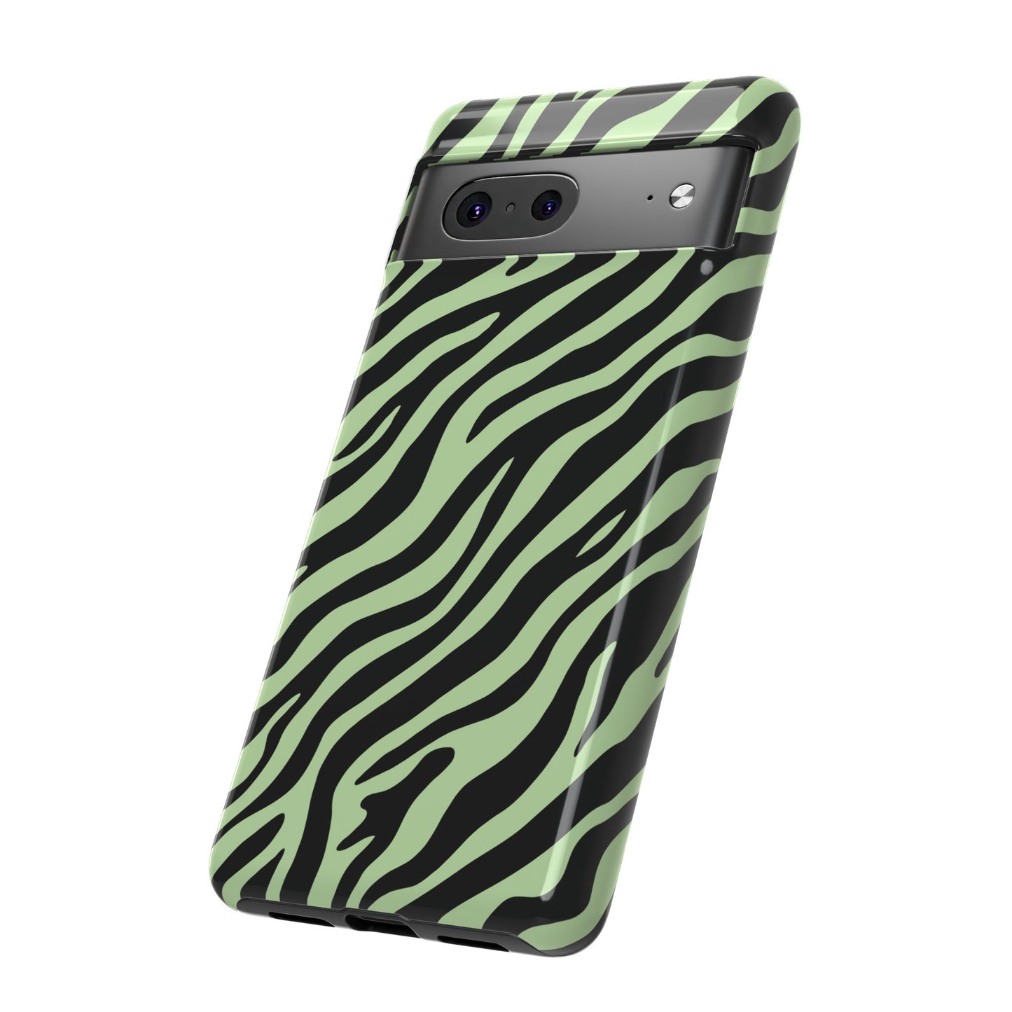 Stylish Mint Zebra Print Phone Case