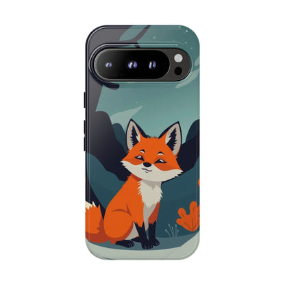 Google Pixel 9 Pro / Glossy Phone Case - Cute Fox Design Phone Case