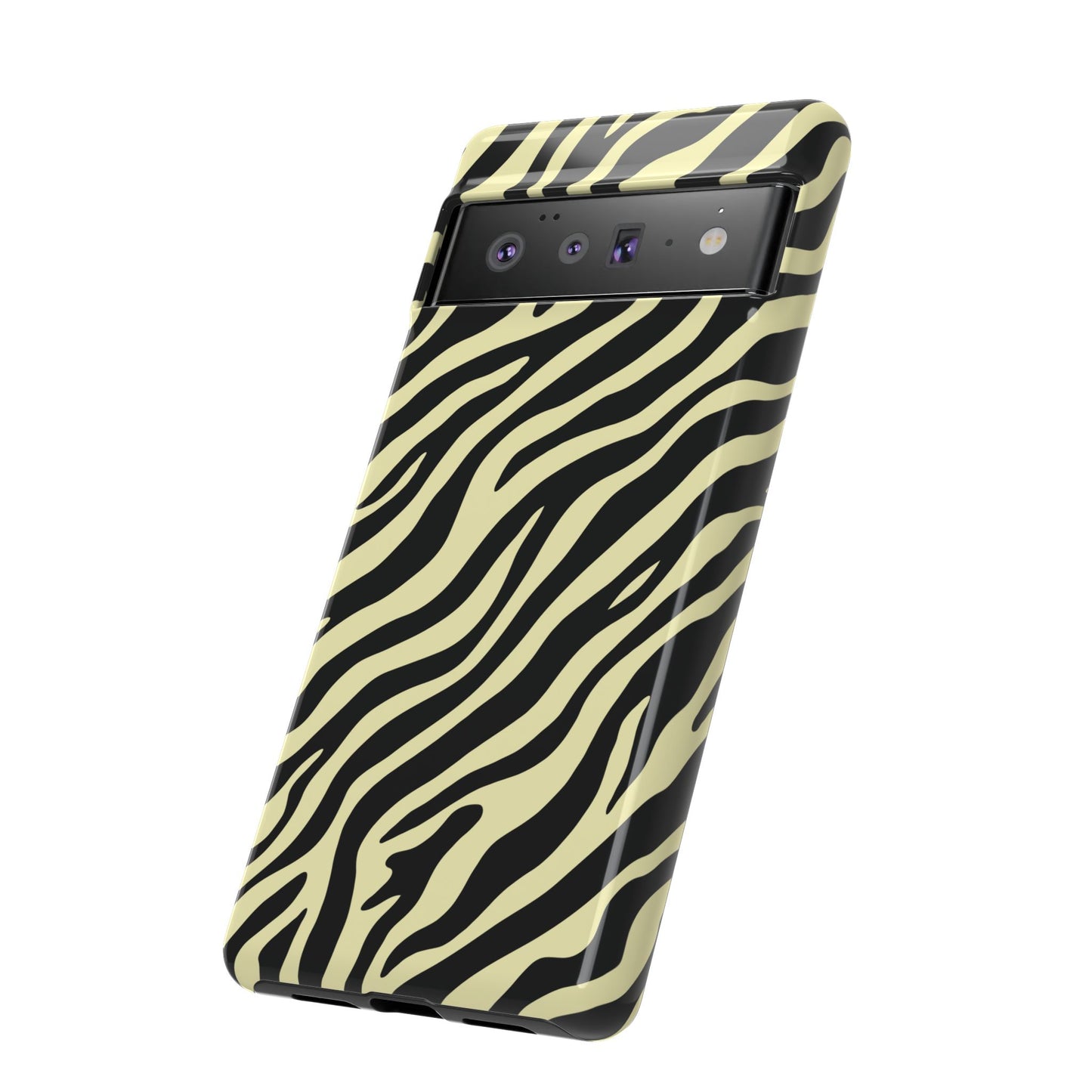 Stylish Neutral Zebra Print Phone Case