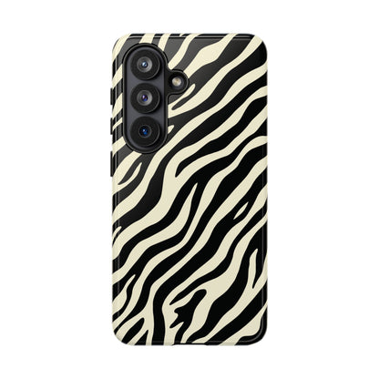Chic Ivory Zebra Print Phone Case
