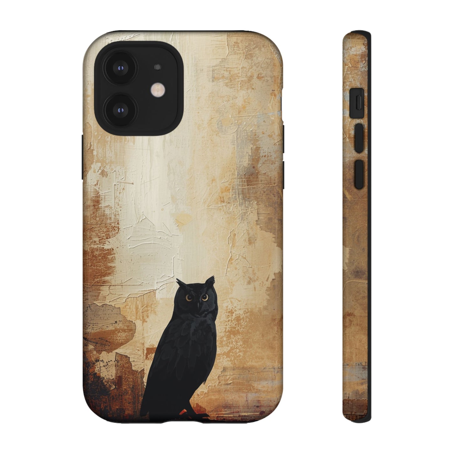 iPhone 12 / Glossy Phone Case - Beautiful Abstract Owl Design Phone Case