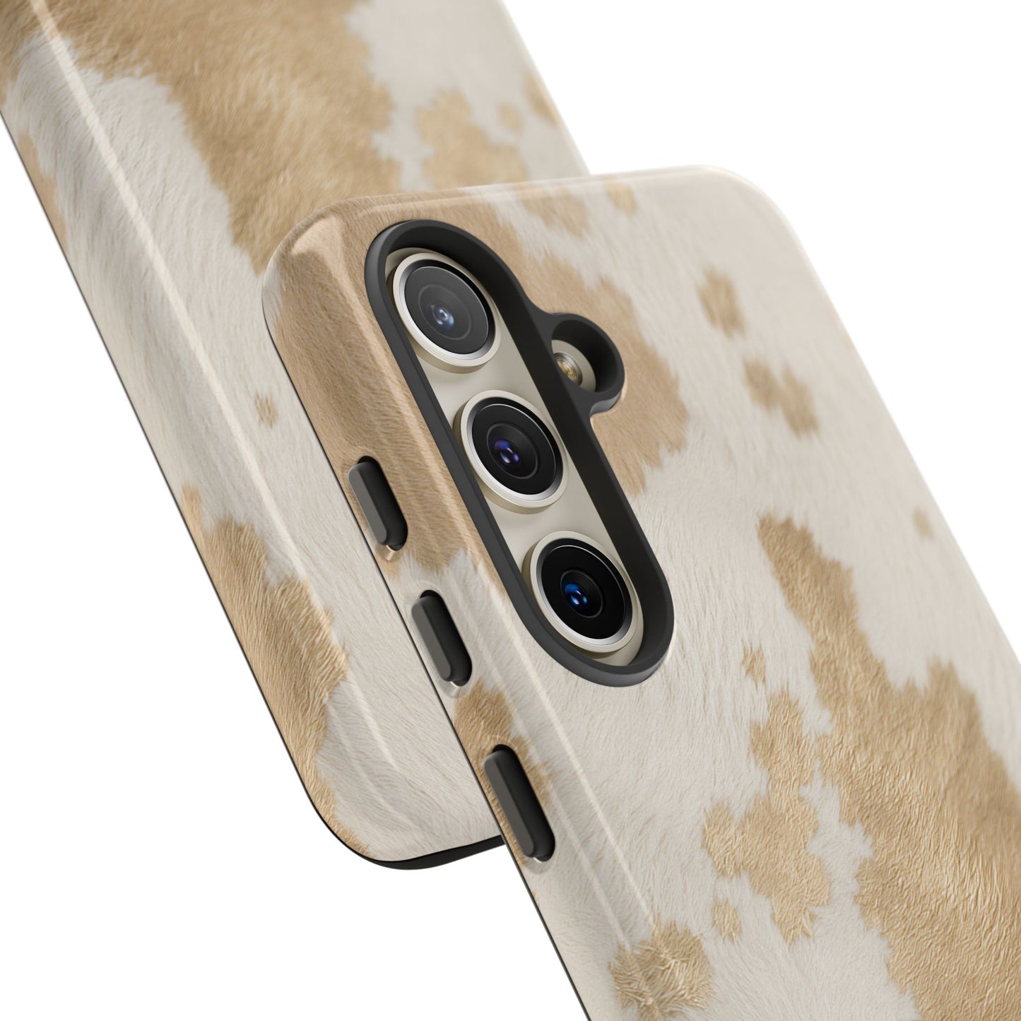 Elegant Champagne Cow Print Phone Case