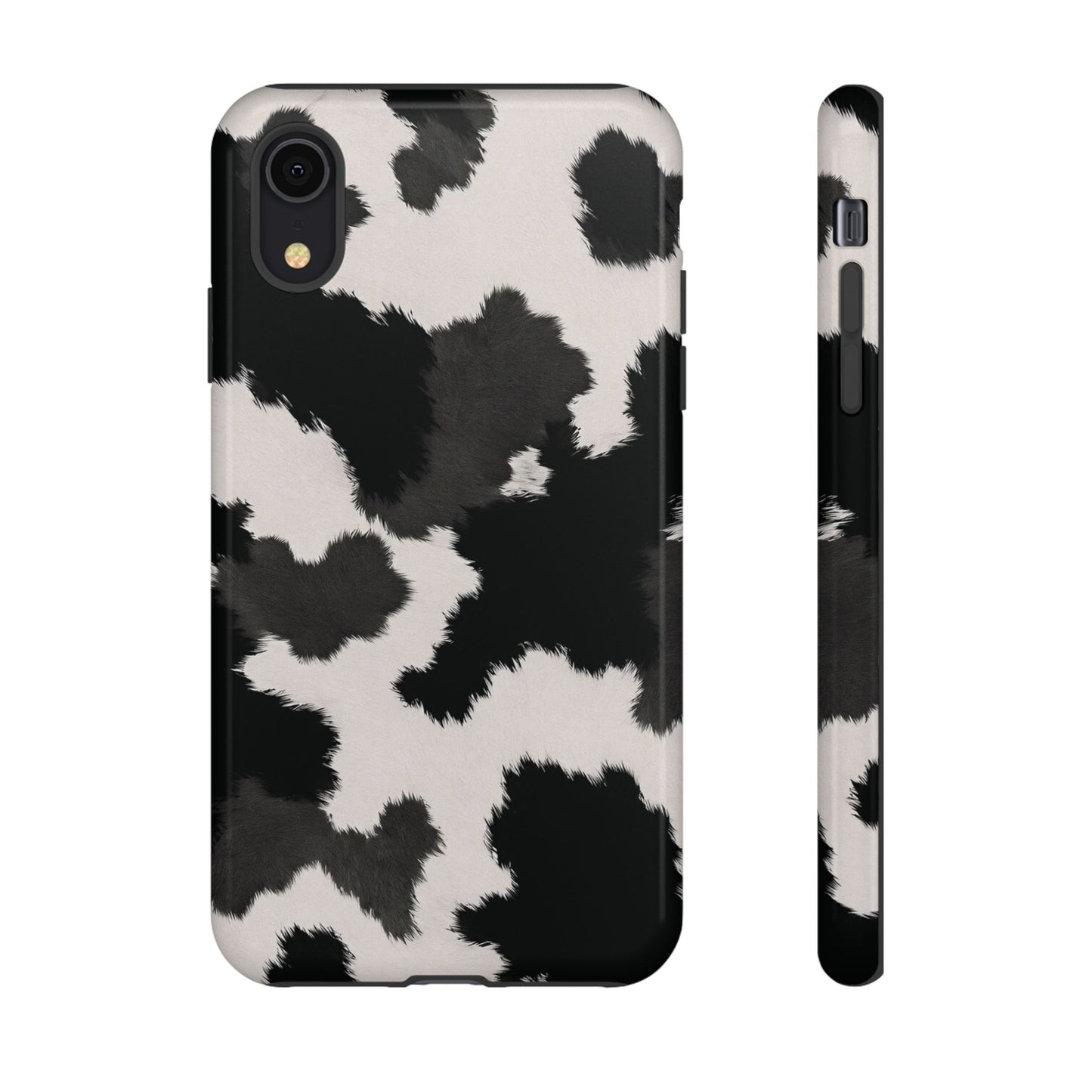 Modern Monochrome Cow Print Phone Case
