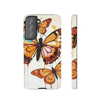 Abstract Butterflies Design Phone Case - Multicolor Phone Case - Samsung Galaxy S21 FE / Glossy