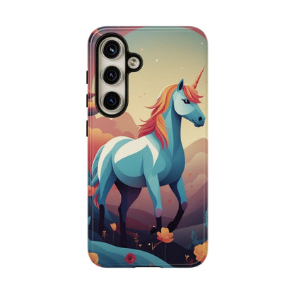 Stylised Unicorn Design Phone Case - Multicolor Phone Case - Samsung Galaxy S24 / Glossy