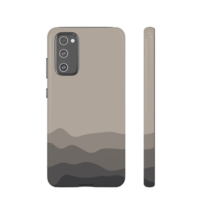 Beige Abstract Waves Protective Phone Case - Beige Phone Case - Samsung Galaxy S20 FE / Glossy
