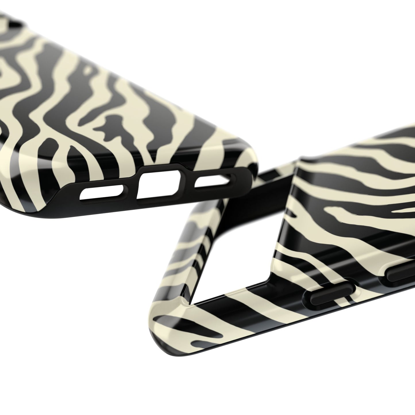 Chic Ivory Zebra Print Phone Case