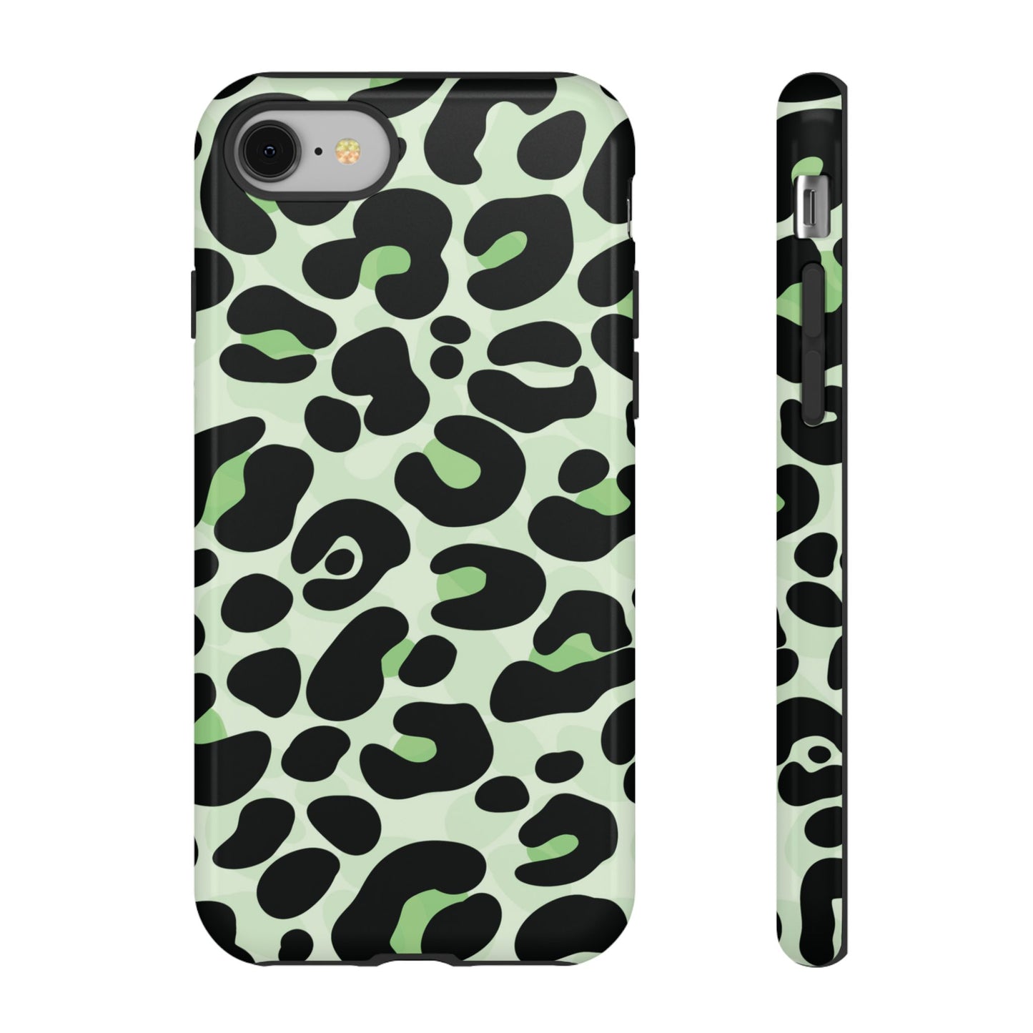 Chic Sage Leopard Print Phone Case