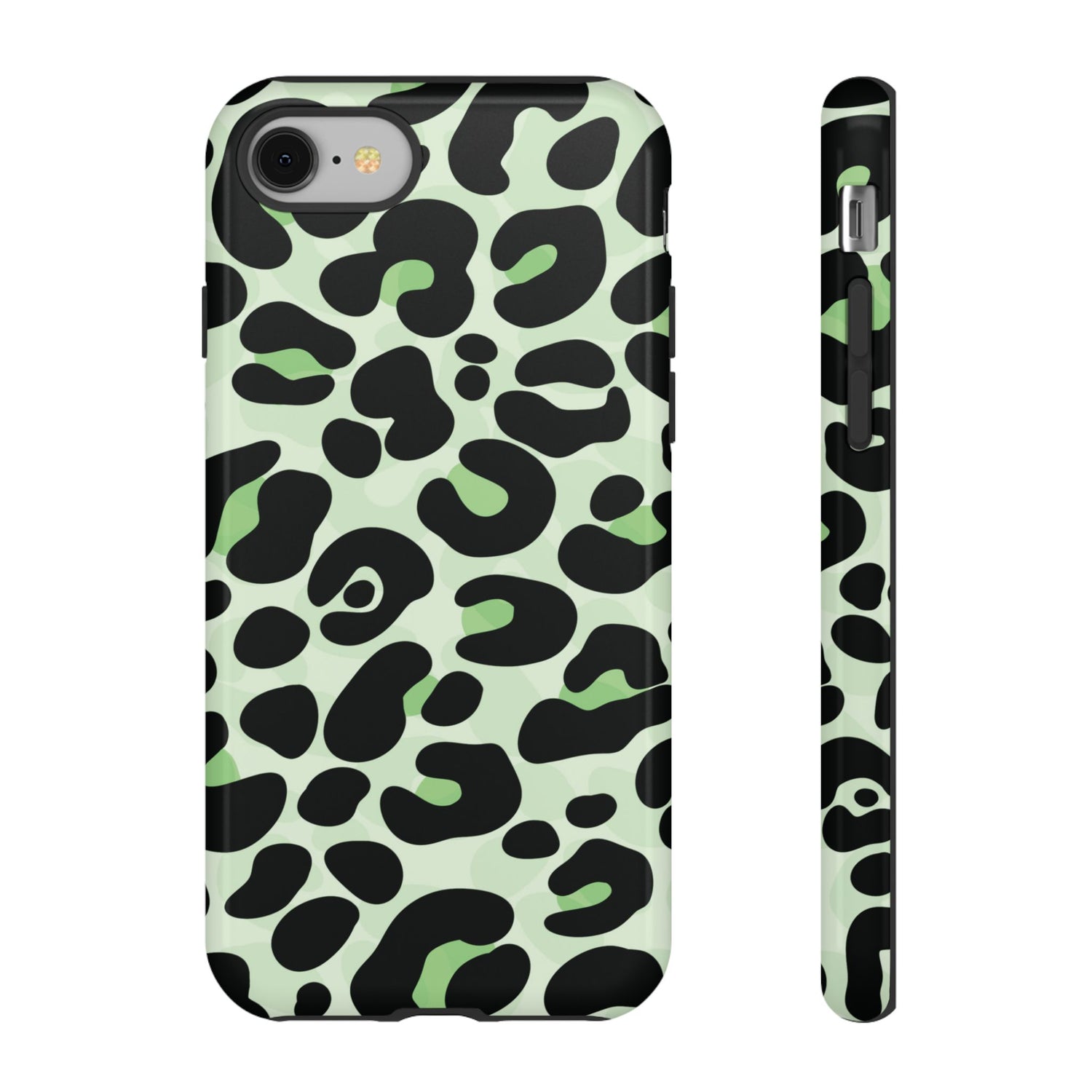 Chic Sage Leopard Print Phone Case