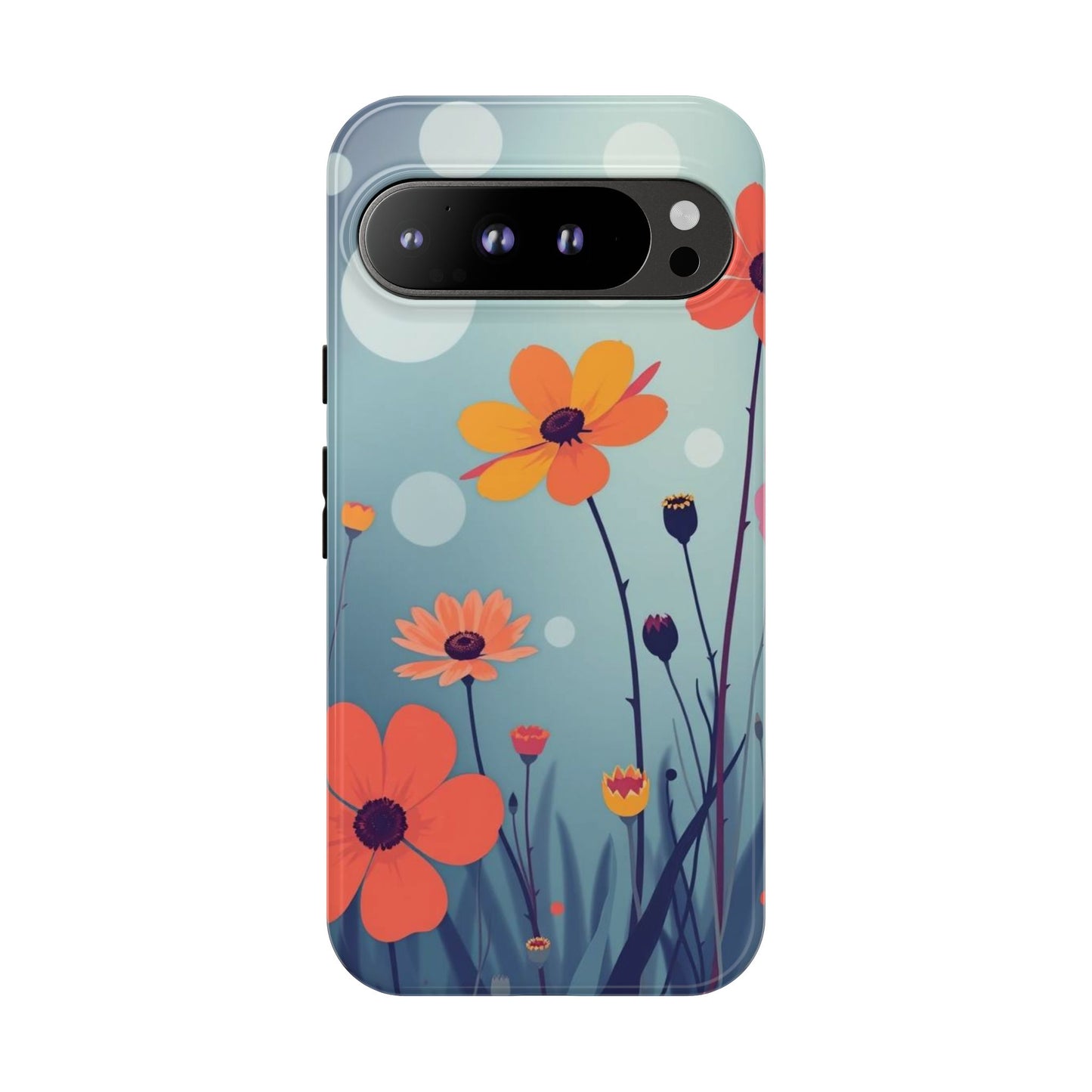 Google Pixel 9 Pro XL / Glossy Phone Case - Vibrant Wildflowers Design Phone Case