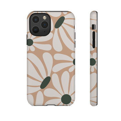 Retro Beige & White Daisy Pattern Phone Case - Beige Phone Case - iPhone 11 Pro / Glossy