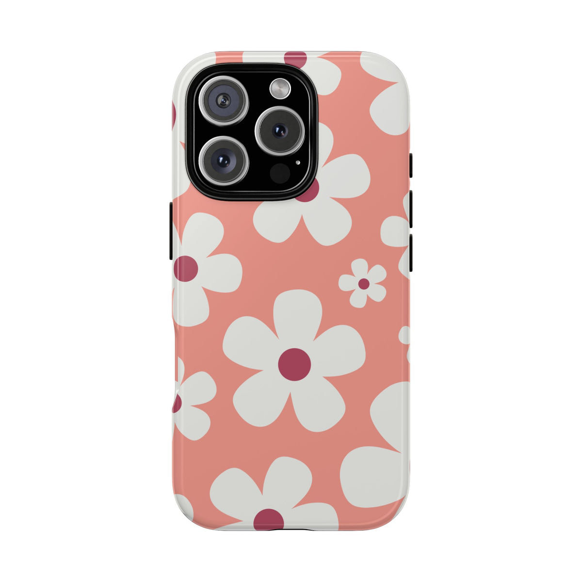 Cute Pink Daisy Pattern #2 Phone Case - Pink Phone Case - iPhone 16 Pro / Glossy