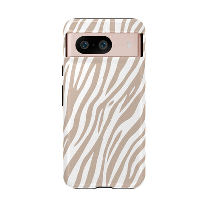 Oatmeal Tiger Print Phone Case
