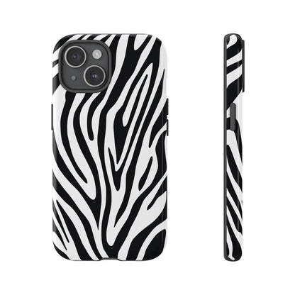 Classic Monochrome Tiger Print Phone Case