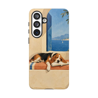 Basset Hound Unfinished Chapter Phone Case - Multicolor Phone Case - Samsung Galaxy S26 Plus / Glossy