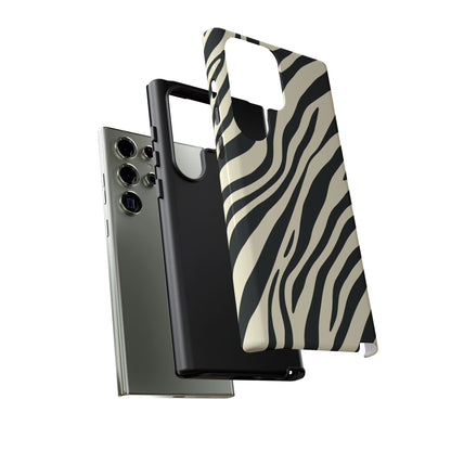 Modern Neutral Zebra Print Phone Case