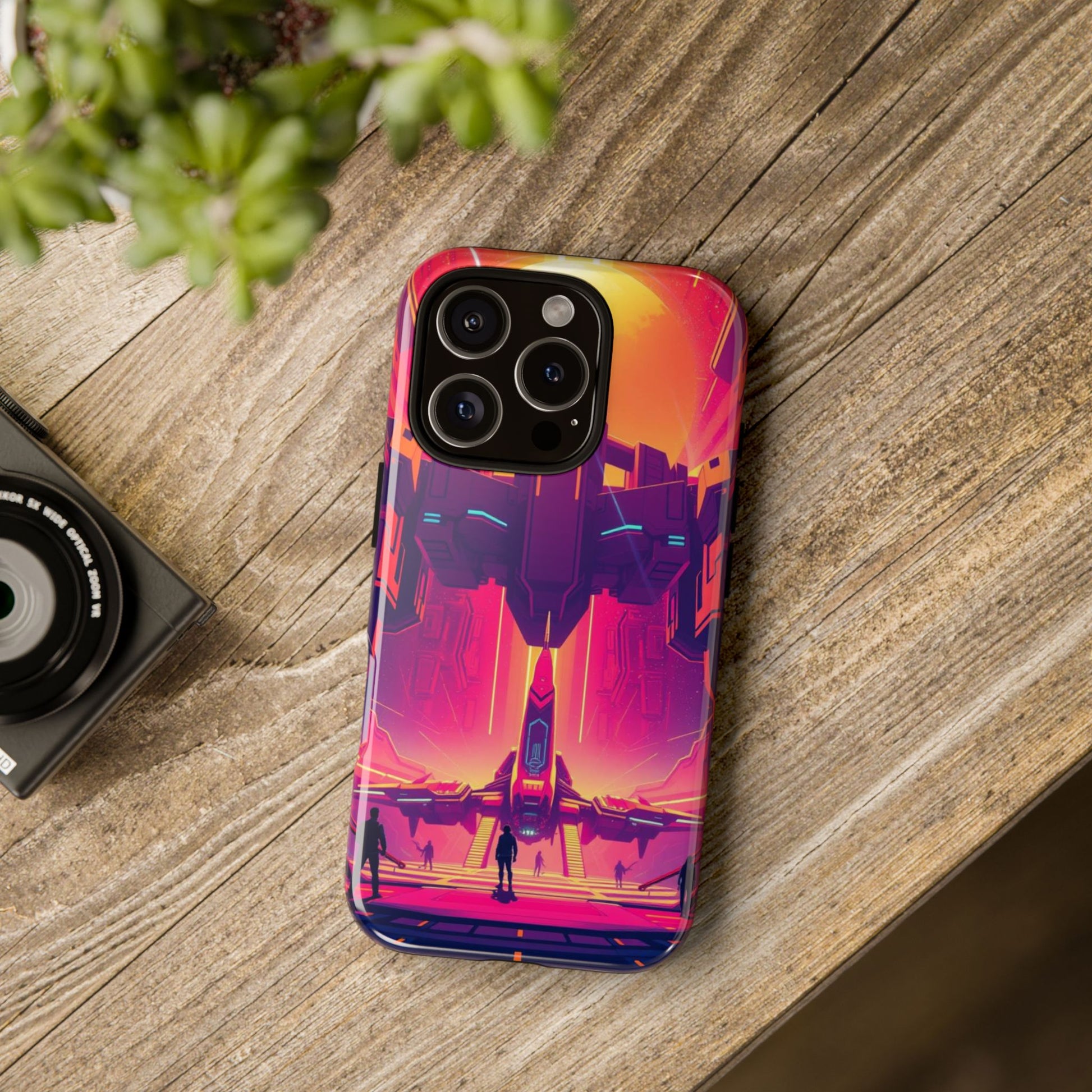Phone Case - Alien Landing Pad Design Phone Case