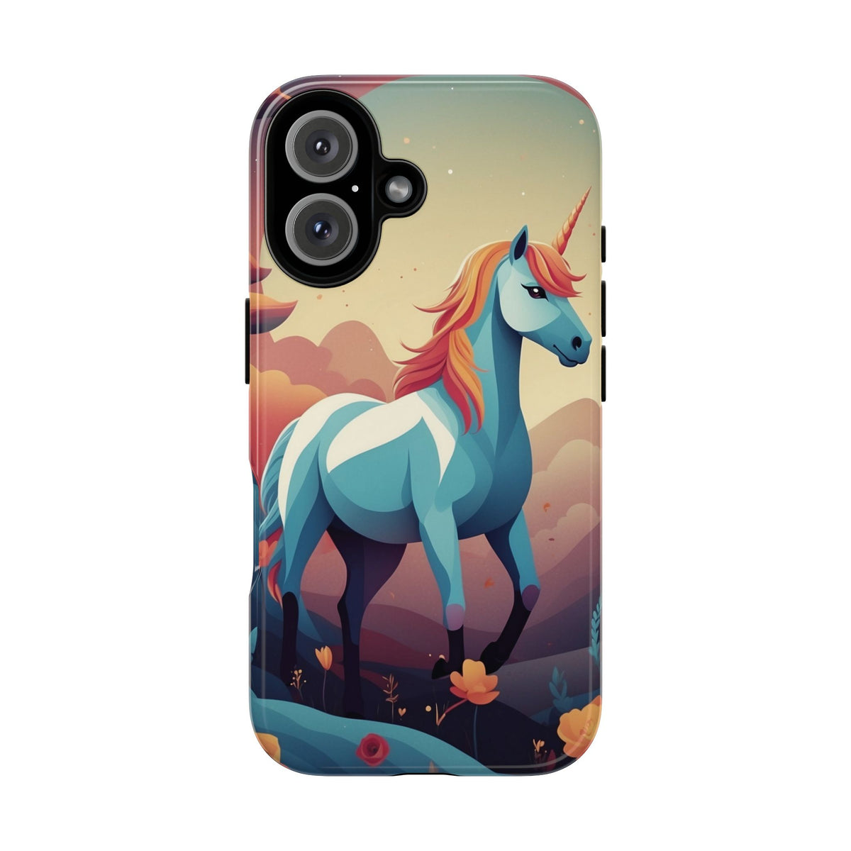 Stylised Unicorn Design Phone Case - Multicolor Phone Case - iPhone 16 / Glossy