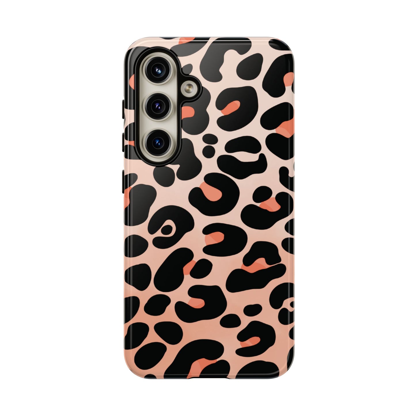 Elegant Peach Leopard Print Phone Case