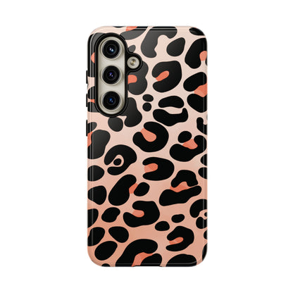 Elegant Peach Leopard Print Phone Case