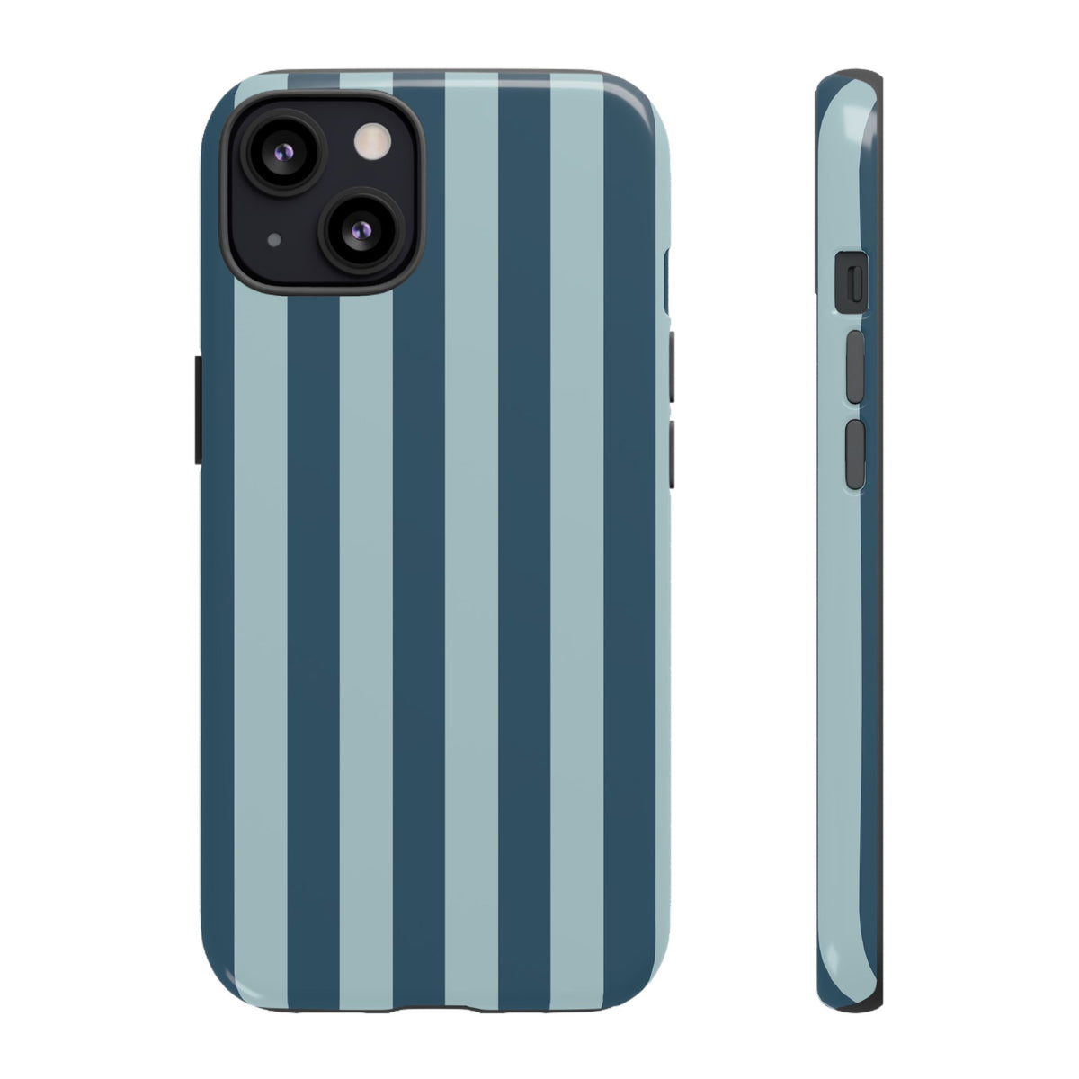 Blue Stripe Pattern Phone Case - Blue Phone Case - iPhone 13 / Glossy