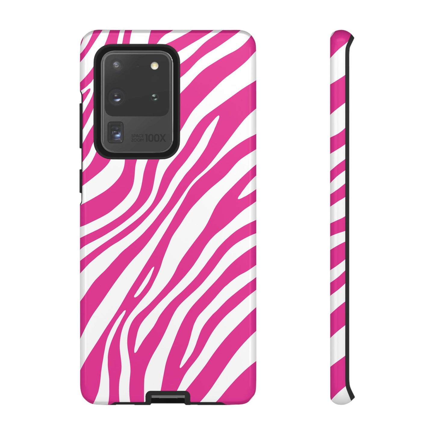 Modern Hot Pink Zebra Print Phone Case