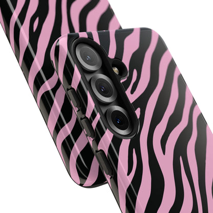 Stylish Blush Zebra Print Phone Case