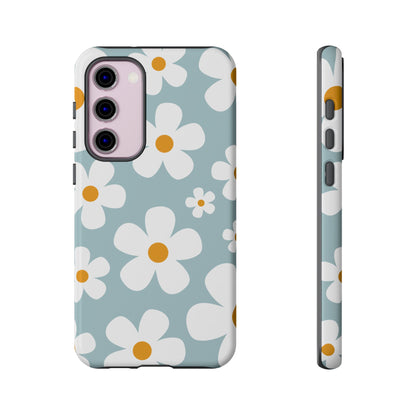 Samsung Galaxy S23 Plus / Glossy Phone Case - ’Blue Daisy Pattern’ Phone Case