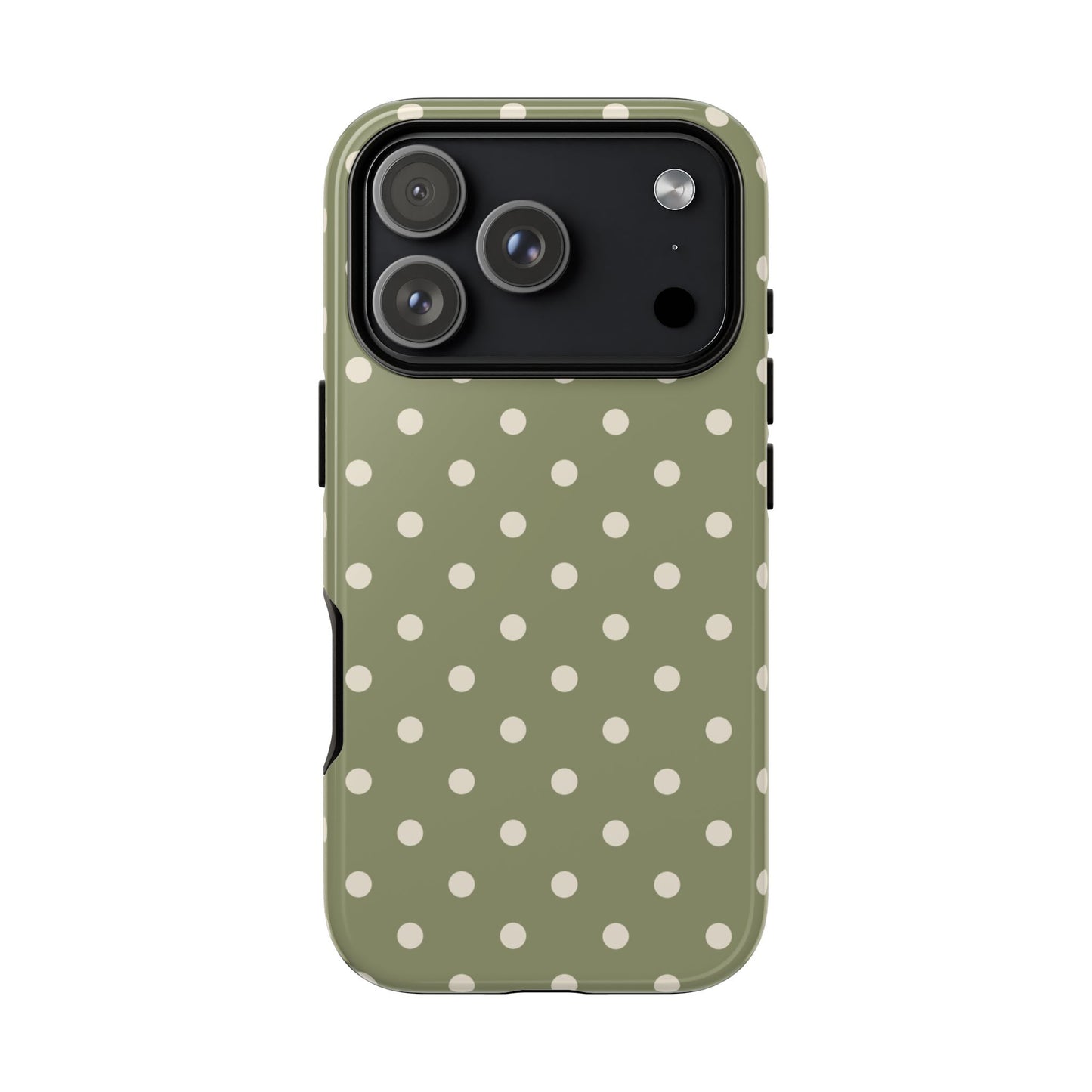 Green & White Dot Pattern Phone Case