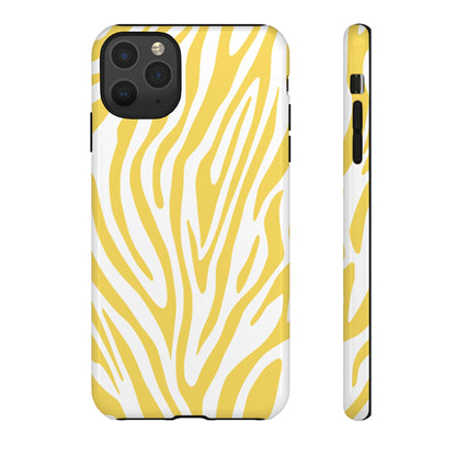 Graphic Yellow Tiger Print Phone Case