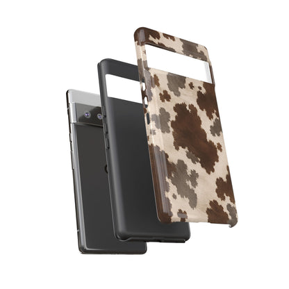 Stylish Mocha Cow Print Phone Case