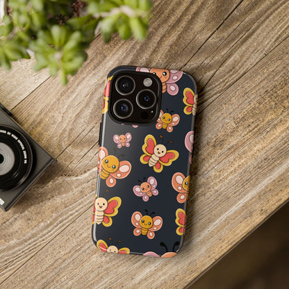 Grey Butterfly Sticker Design Phone Case - Grey Phone Case