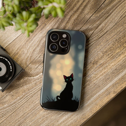 Gothic Cat Design Phone Case
