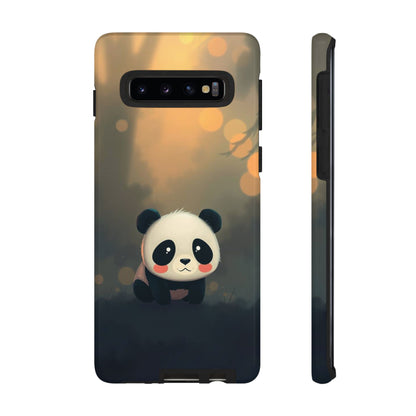 Cute Gothic Panda Design Phone Case