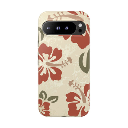 Google Pixel 9 Pro XL / Glossy Phone Case - ’Boho Chic Hibiscus Pattern #1’ Phone Case