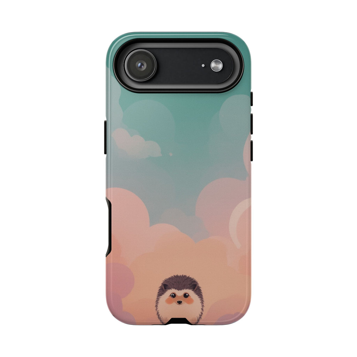 Cute Hedgehog & Cloud Design Phone Case - Multicolor Phone Case - iPhone 17 Air / Glossy