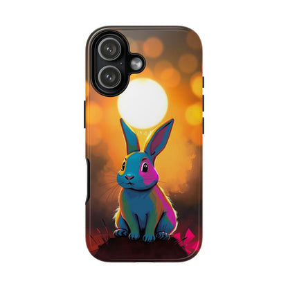 iPhone 17 / Glossy Phone Case - Pop Art Rabbit Design Phone Case