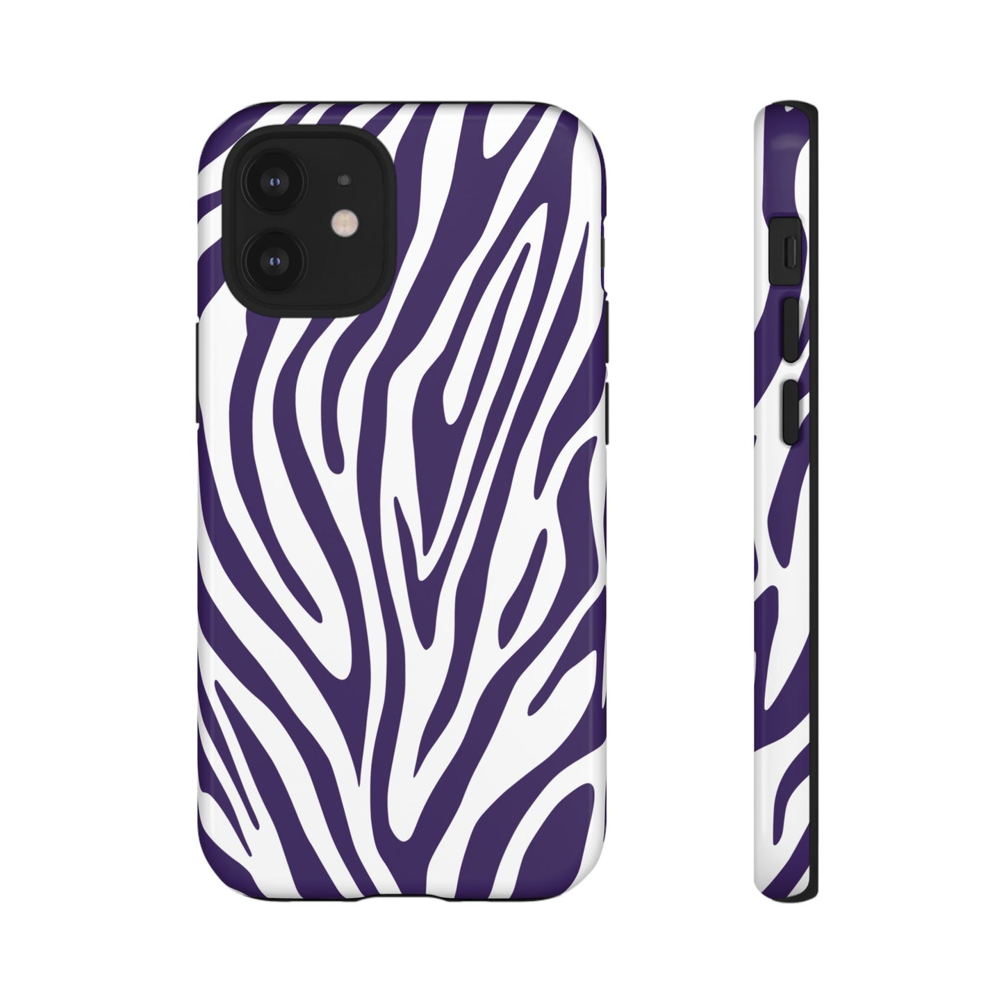 Graphic Purple Tiger Print Phone Case