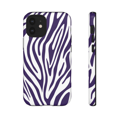 Graphic Purple Tiger Print Phone Case