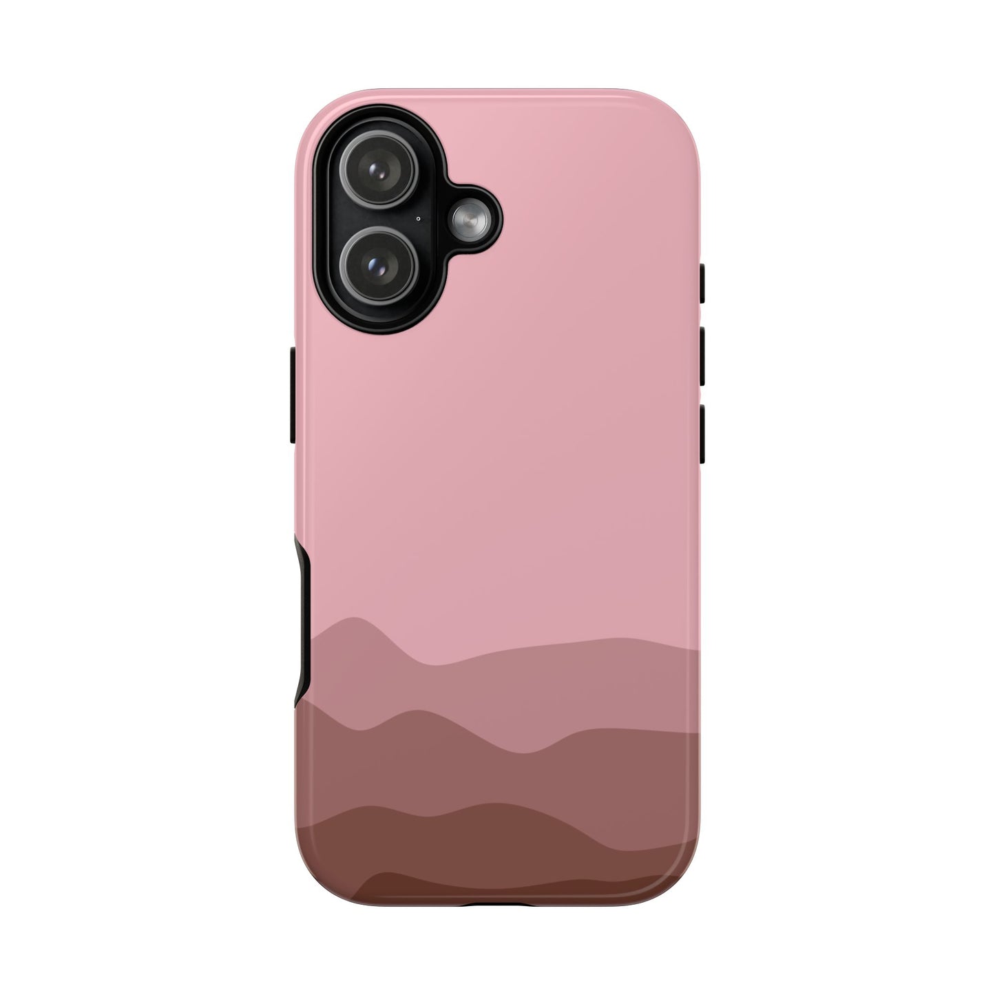 Pink Abstract Waves Protective Phone Case - Pink Phone Case - iPhone 17 / Glossy