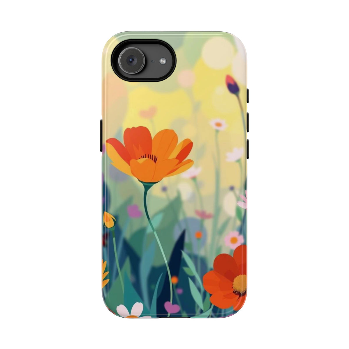 Pop Art Style Wildflower Design Phone Case - Multicolor Phone Case - iPhone 17e / Glossy