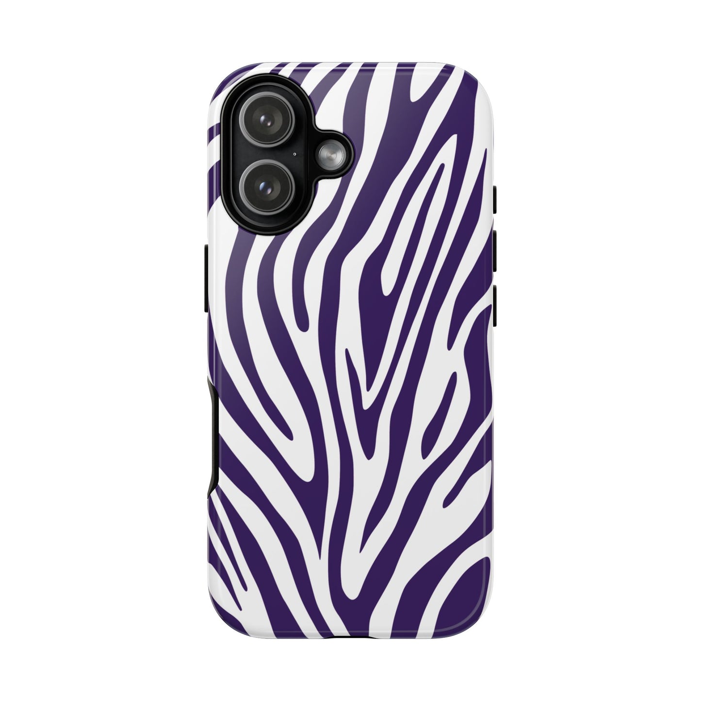 Graphic Purple Tiger Print Phone Case