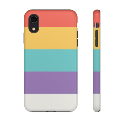 Pastel Rainbow Stripe Pattern Phone Case - Phone Case - iPhone XR / Glossy