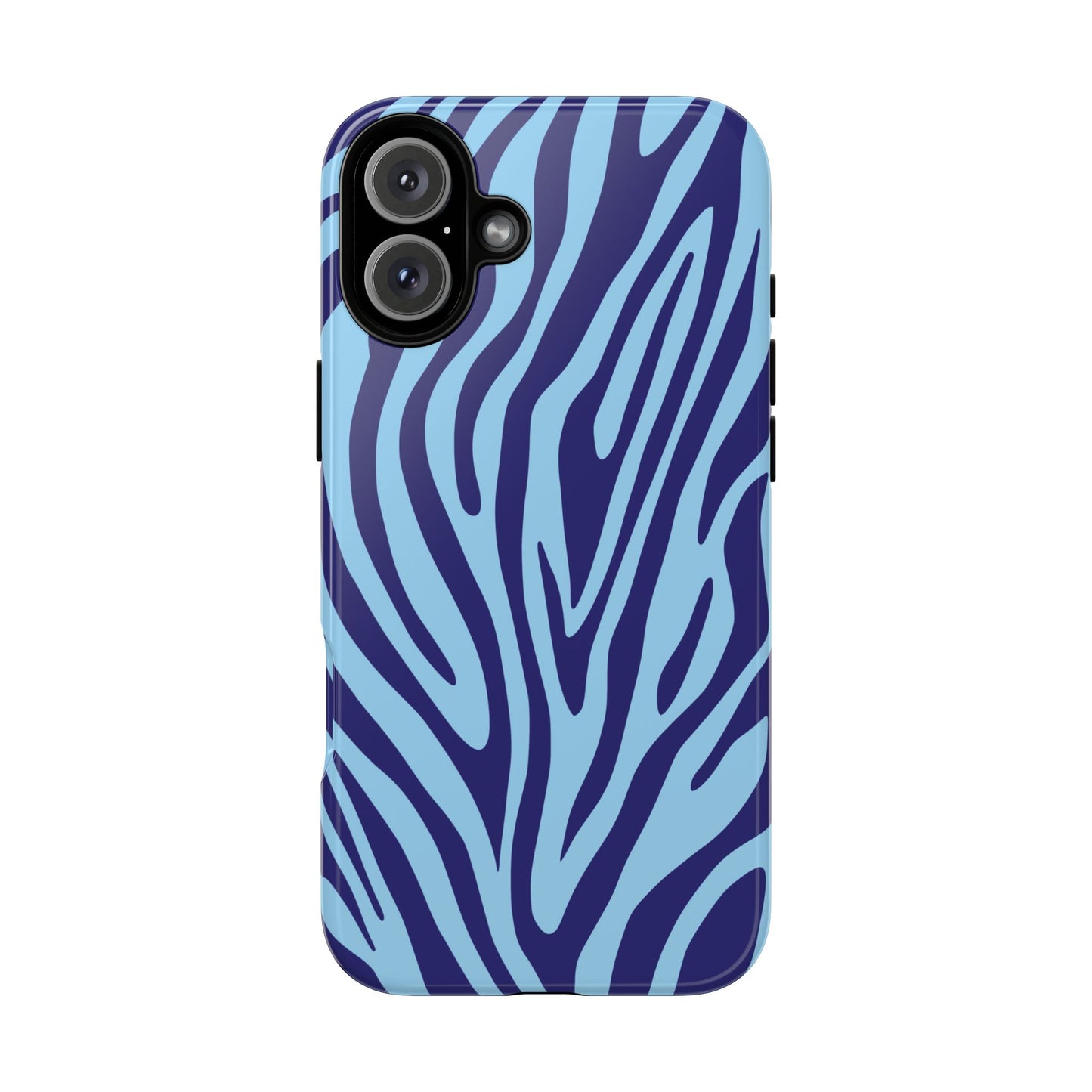 Boutique Sky Blue Tiger Print Phone Case