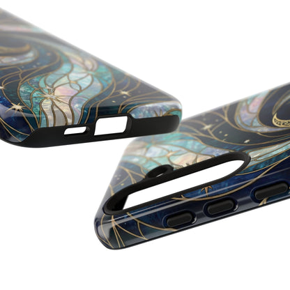 Elegant Navy & Teal Celestial Swirl Phone Case