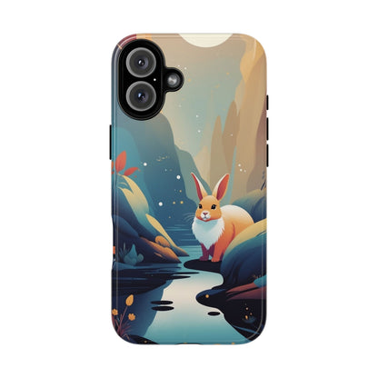 Stylised Rabbit Design Phone Case - Multicolor Phone Case - iPhone 16 Plus / Glossy