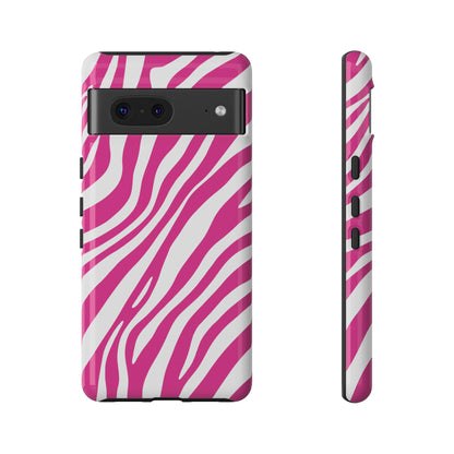 Modern Hot Pink Zebra Print Phone Case
